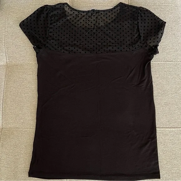 Black Dot Top Size L - Picture 2 of 3